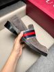 Gucci Man Grey Calfskin Business Leather Shoes 042889 (6)_th.jpg